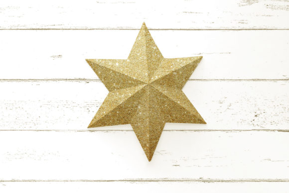3D Folded Paper Star SVG for Gift Boxes