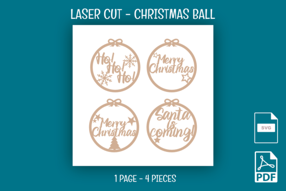 Christmas Ball - Laser Cut for Winter Amp
