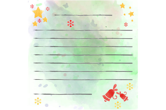 Christmas Card Template Watercolor