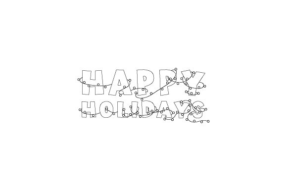 Happy Holidays with Christmas Lights for Branding