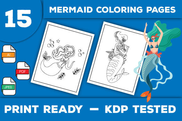 Mermaid Coloring Book Pages for Kids: A Designer's Review