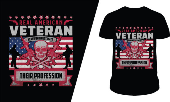 Real American Veteran T-Shirt Designs for Blogs