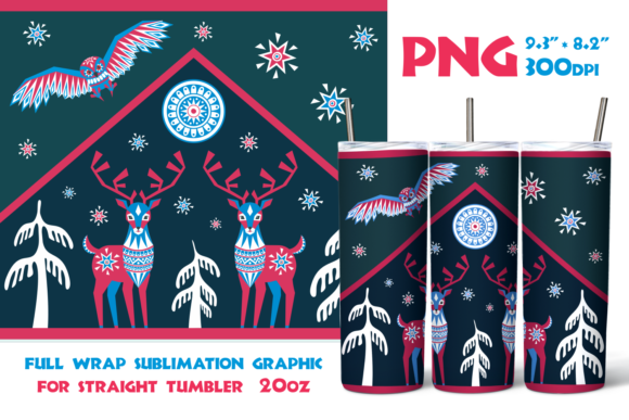 Reindeer and Polar Owl Crafts: A Straight Tumbler Review