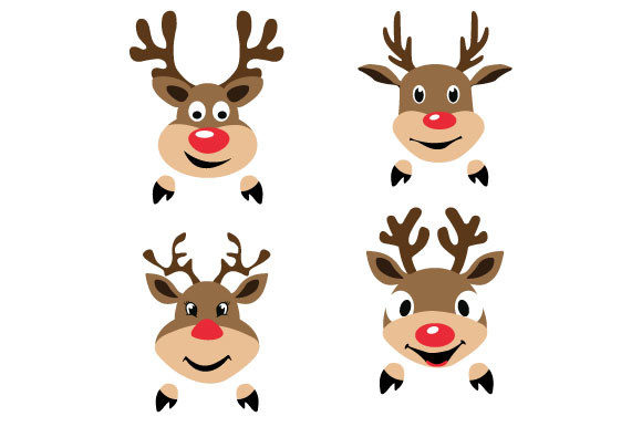 Reindeer Face SVG: Premium Print Templates for Festive Blog Graphics
