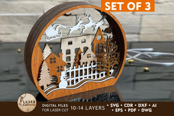 Reviewing SET of 3 SNOW GLOBE 3D Christmas Bundle for Winter Amp