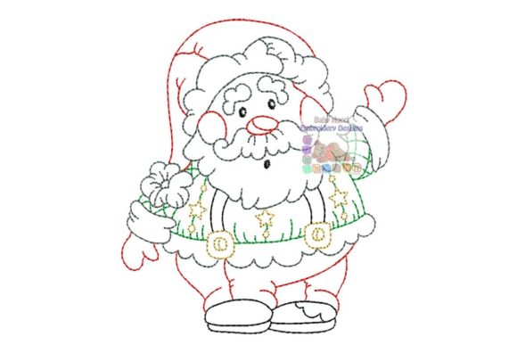 Santa Multicolor Character and Christmas